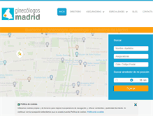 Tablet Screenshot of ginecologosmadrid.org